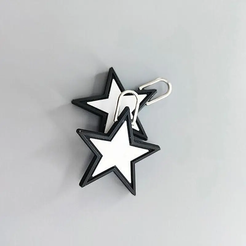 Soft PVC Zipper Puller Star Shape Zip head Custom 3D logo Slider Metal Ring Rubber Zip